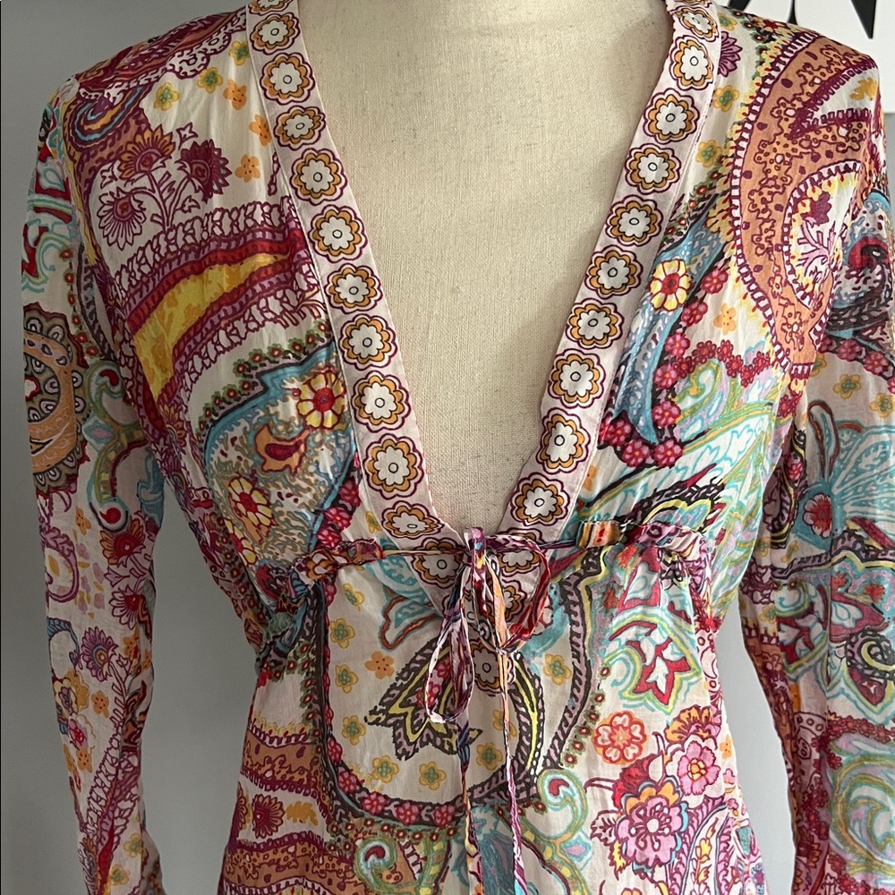 Athleta Paisley Swim Cover-Up - Picture 2 of 6